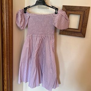 Purple babydoll dress. Perfect for spring.